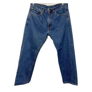 Levis Jeans Mens 36x30 Blue 505 Straight Denim Pants Red Tab Western